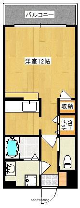 イモーレいづろ(ワンルーム/4階)の間取り写真