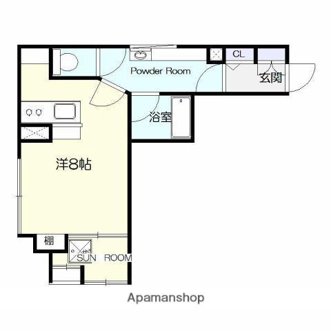 ポートピアHAKU(ワンルーム/5階)の間取り写真