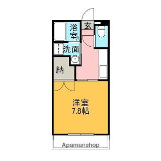 葉月館Ⅲ(1K/5階)の間取り写真