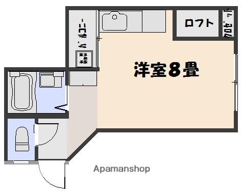 TASYARD9(ワンルーム/2階)の間取り写真