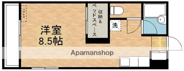 サンセットビレッジ新川A棟(ワンルーム/3階)の間取り写真