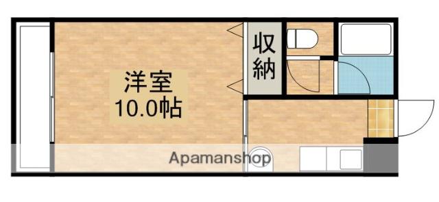 札元大丸マンション(1K/3階)の間取り写真