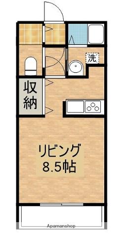 ウェルヴィラ風(1K/1階)の間取り写真