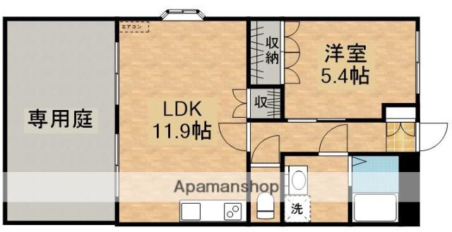 フューチャー(1LDK/1階)の間取り写真