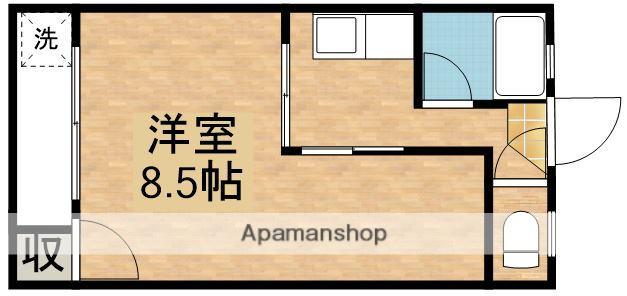 昭福荘(1K/1階)の間取り写真