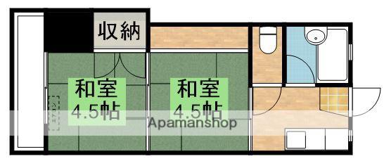 サンライズマンション寿(2K/3階)の間取り写真