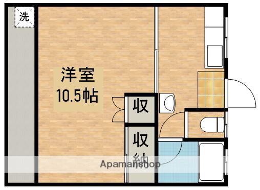コーポ福永(1K/1階)の間取り写真