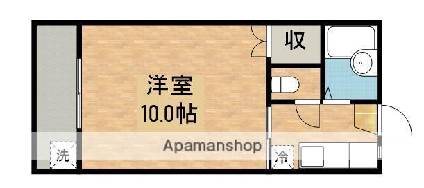 ふれあいマンション(1K/1階)の間取り写真
