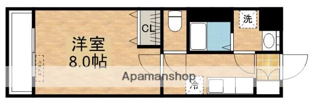 モン ルポ ロゼ(1K/2階)の間取り写真