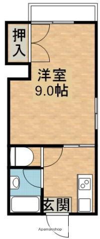 サンシャイン寿(1K/3階)の間取り写真