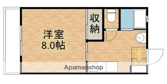 ハイツ花岡(1K/1階)の間取り写真
