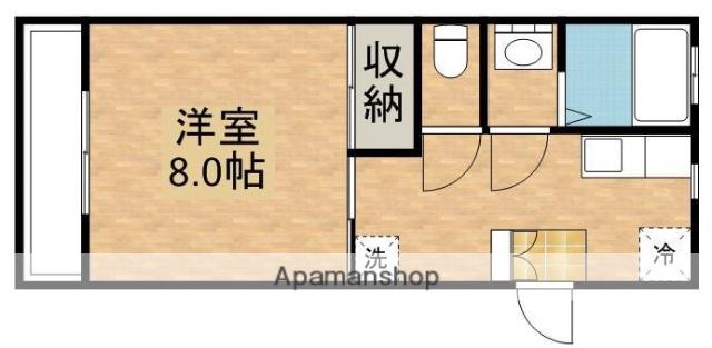 ライトステージ(1K/1階)の間取り写真