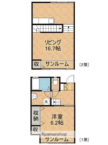 エピテラス(1LDK)の間取り写真