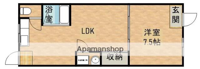 アーク寿7丁目(1LDK/1階)の間取り写真