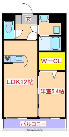 コーポあおぞら(1SLDK/3階)の間取り写真