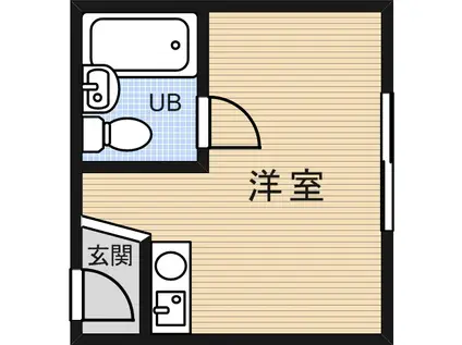 メゾン愛花夢十三(ワンルーム/4階)の間取り写真
