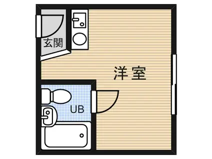 メゾン愛花夢十三(ワンルーム/4階)の間取り写真