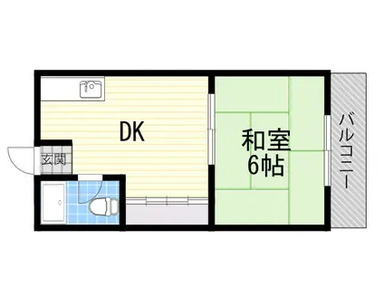 谷口マンション(1DK/3階)の間取り写真