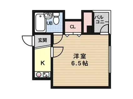 シャンクレール塚本(1K/4階)の間取り写真
