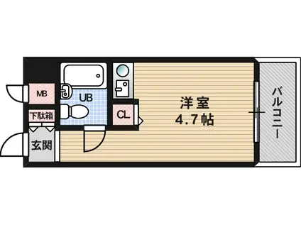 朝日プラザ塚本2(ワンルーム/5階)の間取り写真