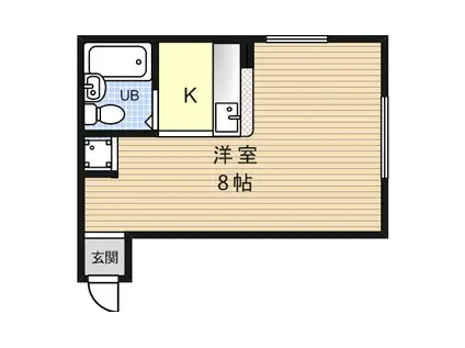 プチ白梅(ワンルーム/2階)の間取り写真