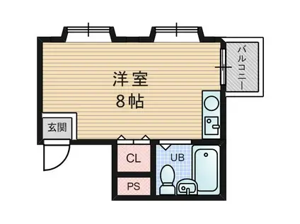佐々木マンションA棟(ワンルーム/3階)の間取り写真