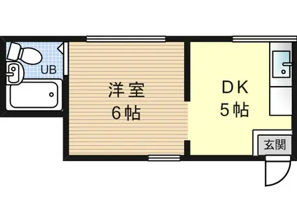 佐々木マンションA棟(1DK/4階)の間取り写真