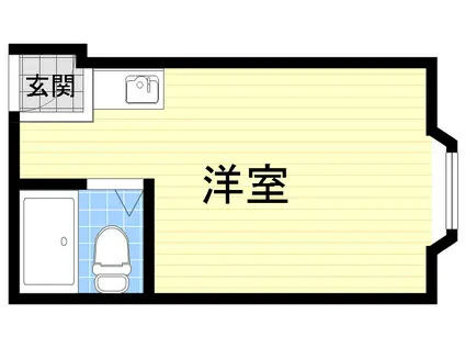 プレアール塚本7(ワンルーム/1階)の間取り写真