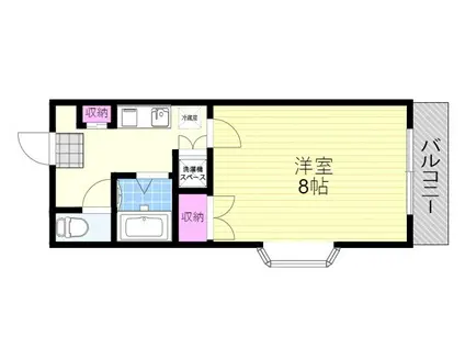 フローレンス三津屋(1K/3階)の間取り写真