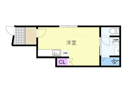 TS PLACE(ワンルーム/1階)の間取り写真