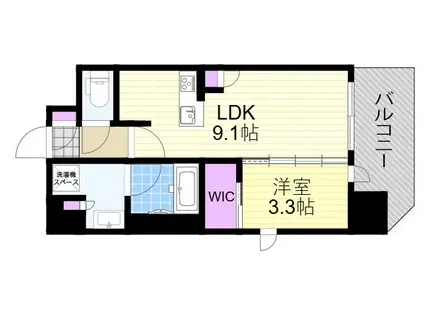 リビオレゾン塚本ステーションプレミア(1LDK/8階)の間取り写真