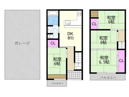 JR東海道・山陽本線 塚本駅 徒歩6分 3階建 築34年(4DK)の間取り写真