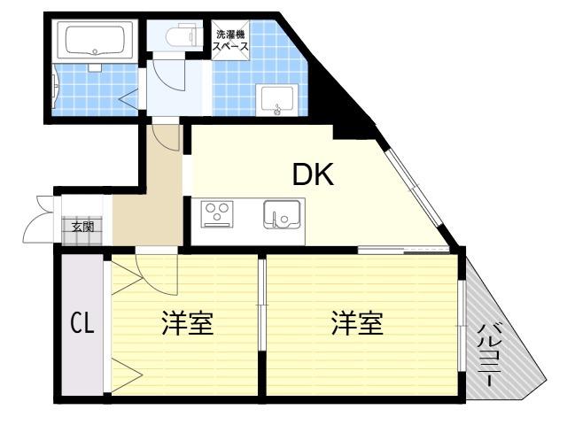 ターミナルルーエ(1LDK/11階)の間取り写真
