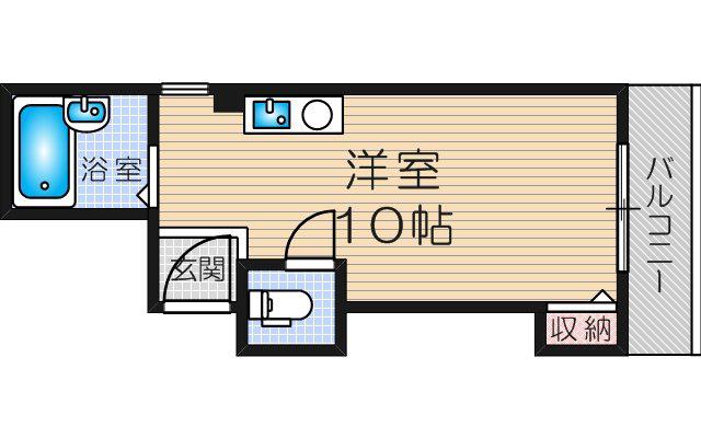 シャルム十三(ワンルーム/4階)の間取り写真