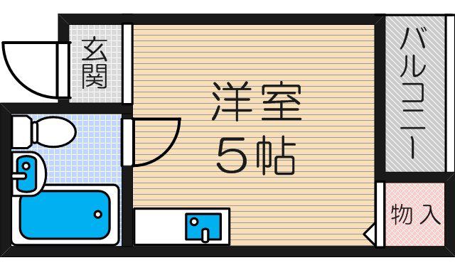ラピス塚本(ワンルーム/7階)の間取り写真