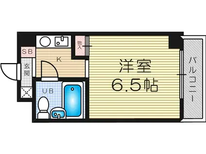 サバーブシティ13(1K/2階)の間取り写真