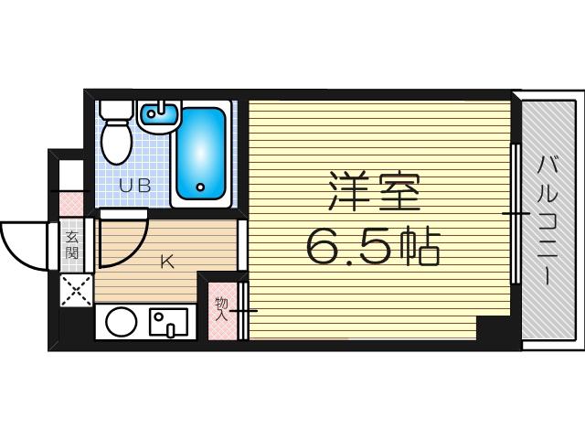 サバーブシティ13(1K/3階)の間取り写真