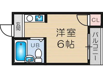 アーバンコート十三(ワンルーム/5階)の間取り写真