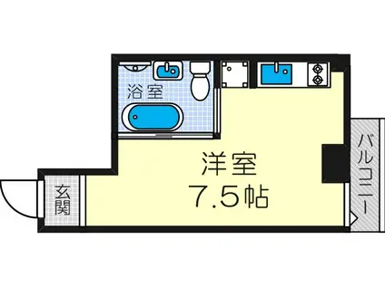是空 JYUSO(ワンルーム/3階)の間取り写真