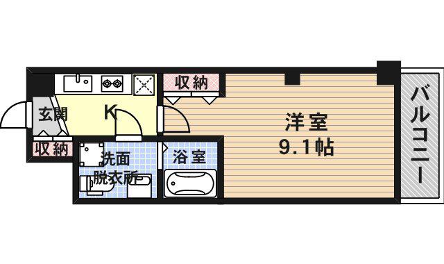 セレニテ新大阪弐番館(1K/12階)の間取り写真