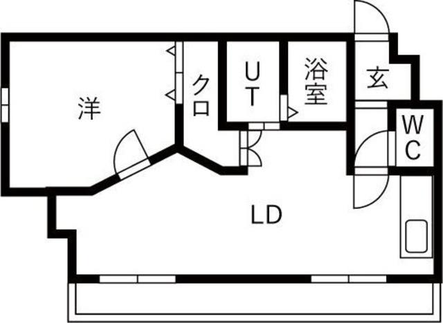 十三パークサイドダイワ(1LDK/3階)の間取り写真