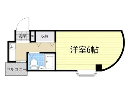 ハイムクロードⅢ(1K/3階)の間取り写真