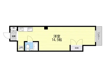 十三エステートハイツ(ワンルーム/5階)の間取り写真