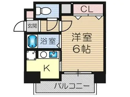 ユニテック十三(1K/3階)の間取り写真