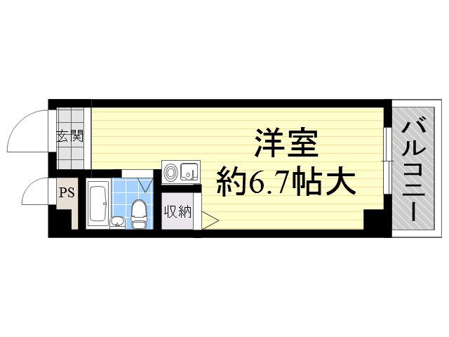 シティライフ8(ワンルーム/1階)の間取り写真