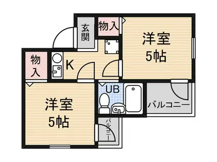 インペリアルスイートコーニッシュ(2K/1階)の間取り写真
