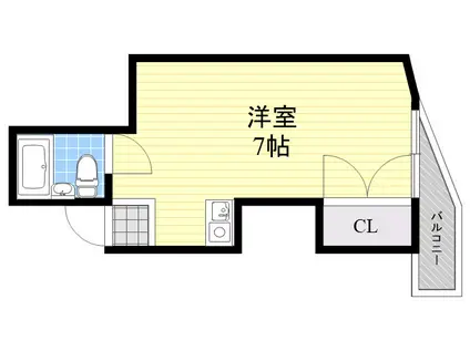松崎マンション 塚本ビル(ワンルーム/5階)の間取り写真
