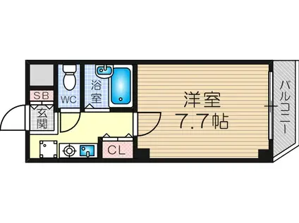 アークピア十三(1K/7階)の間取り写真