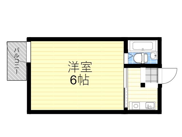 サントノーレ(1K/3階)の間取り写真