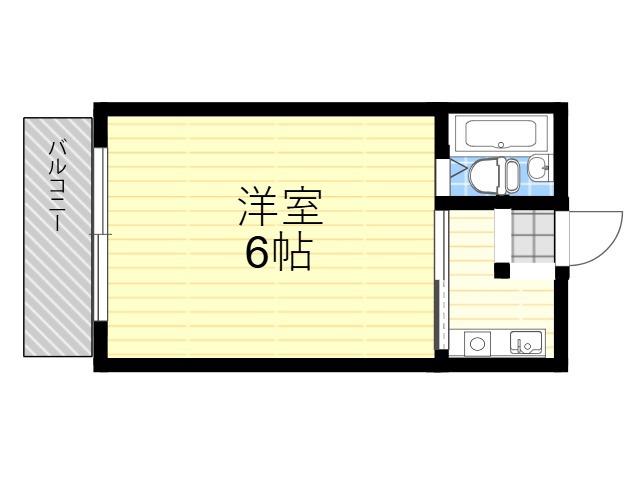サントノーレ(1K/3階)の間取り写真